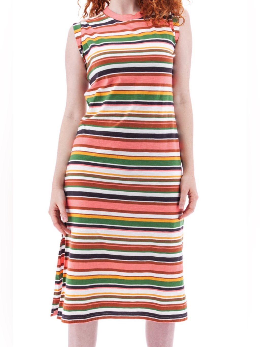 Aventura Sleeveless Summer Dress Size Large 100% Organic Cotton